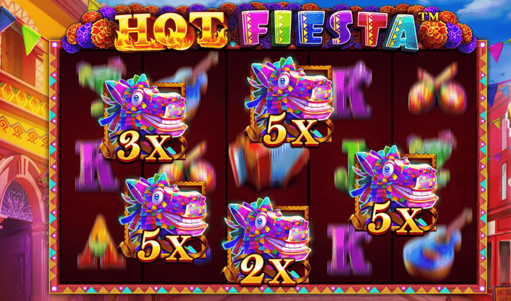 hot fiestaのスロット画面